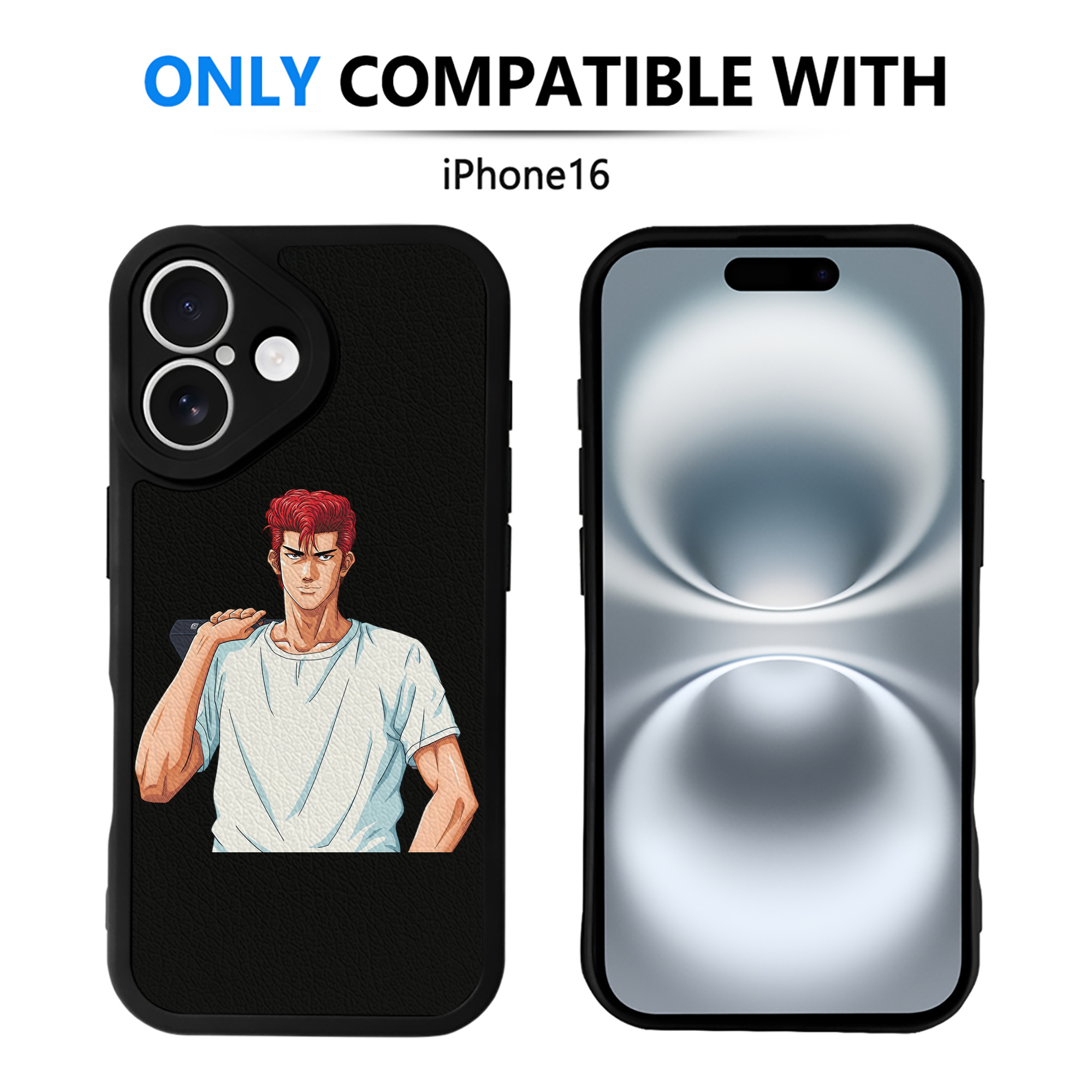 （画像用） SLAM DUNK／スラムダンク 【iPhone 16シリーズ対応】シリコンスマホケース（レザー調） 材質：シリコン